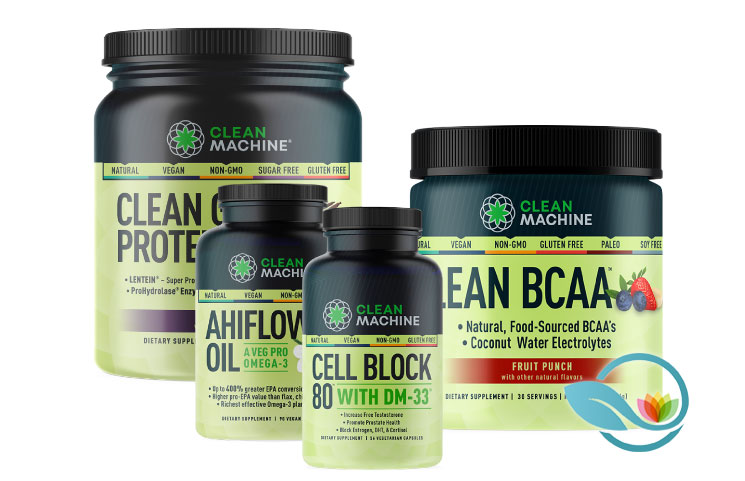 Clean Machine: Plant-Based Fitness Nutrition Products Clean BCAA and Lentein Protein