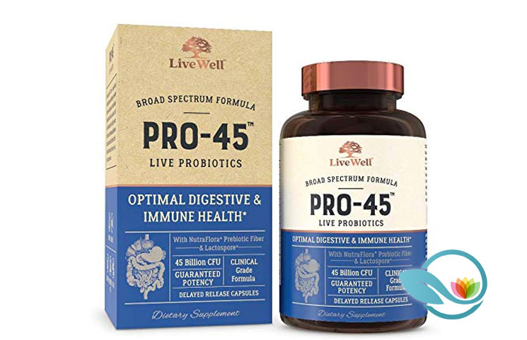 LiveWell Labs Nutrition Pro-45 Live Probiotics