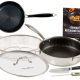 Copper Chef Titan Pan: Professional Home Stainless Steel Non-Stick Cookware
