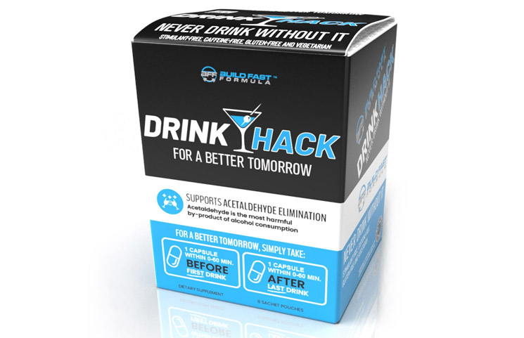 New DRINKHACK Supplement from Build Fast Formula Fights Alcohol Intoxication