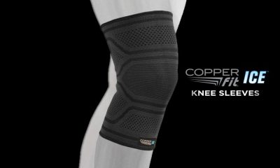 Copper Fit ICE Knee Sleeves: Menthol & CoQ10 Infused Compression Sleeve